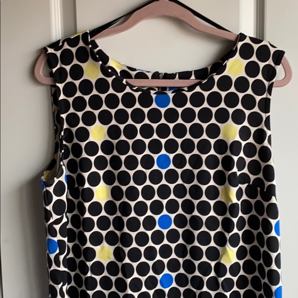 Worthington Polka-Dot Scoop Neck Dress - Picture 2 of 7